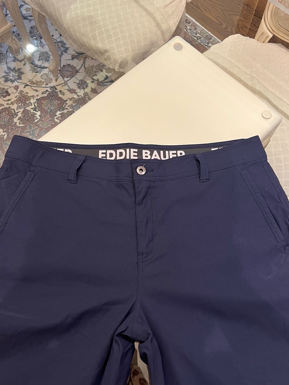 Eddie Bauer Men's Navy Blue Chinos